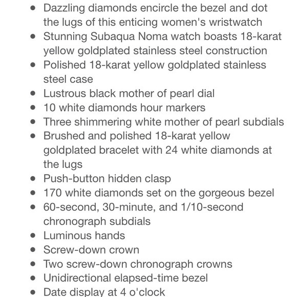 Invicta Reserve Subaqua Noma Diamond Chronograph 38 MM 4969 Watch NWOT - Picture 8 of 8